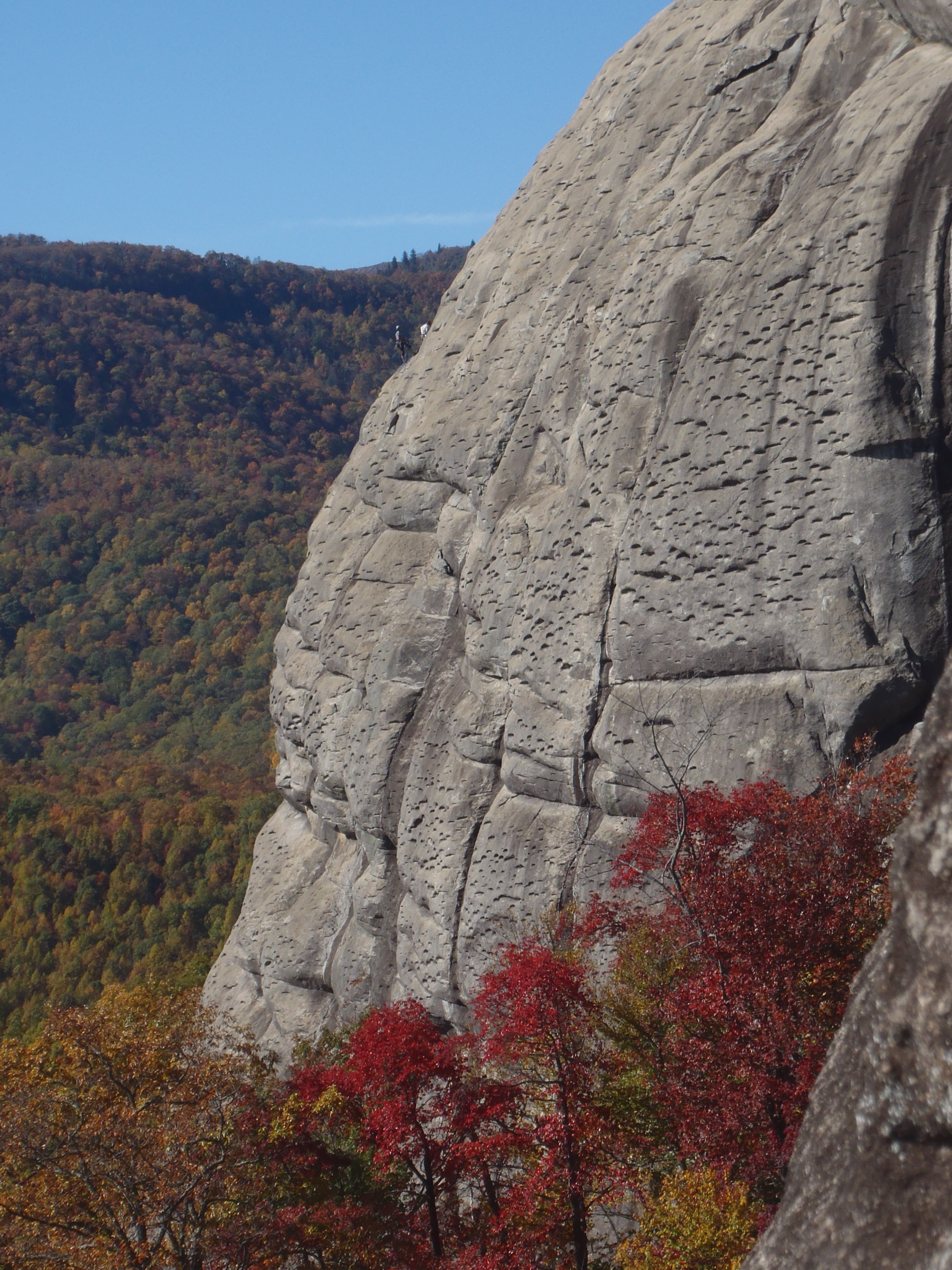 Climbing at Black Dome